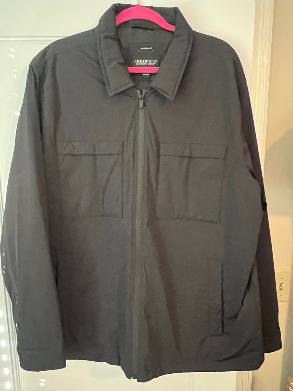 Kenneth Cole Black Lightweight Jacket